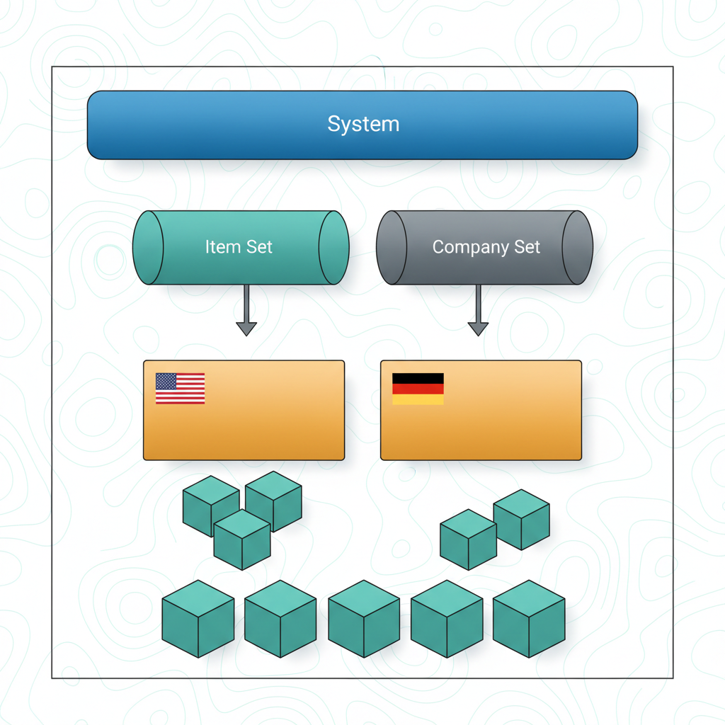 Illustration de la leçon 3.1 — Architecture multi-Organization Maximo Manage