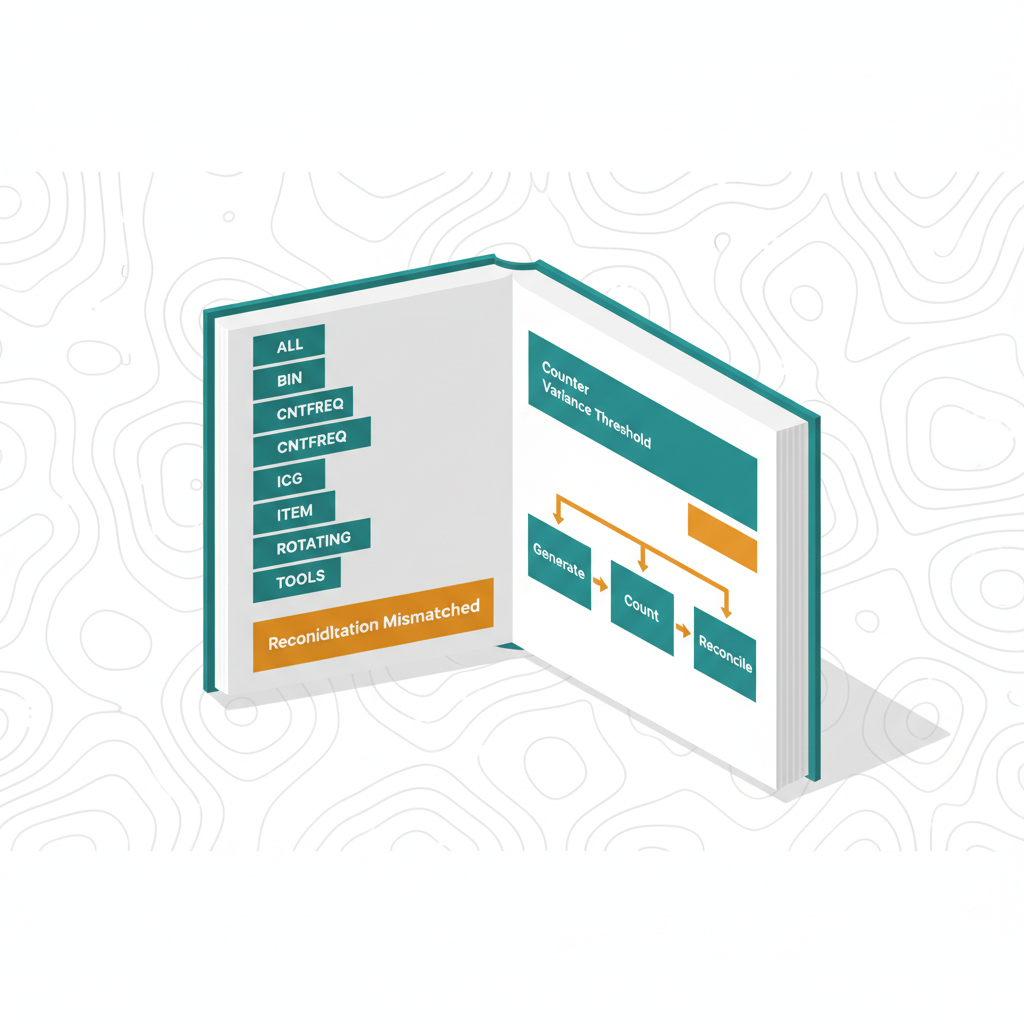 Illustration de la leçon 4.8 — Count Books : 7 Sample Types + Reconciliation workflow